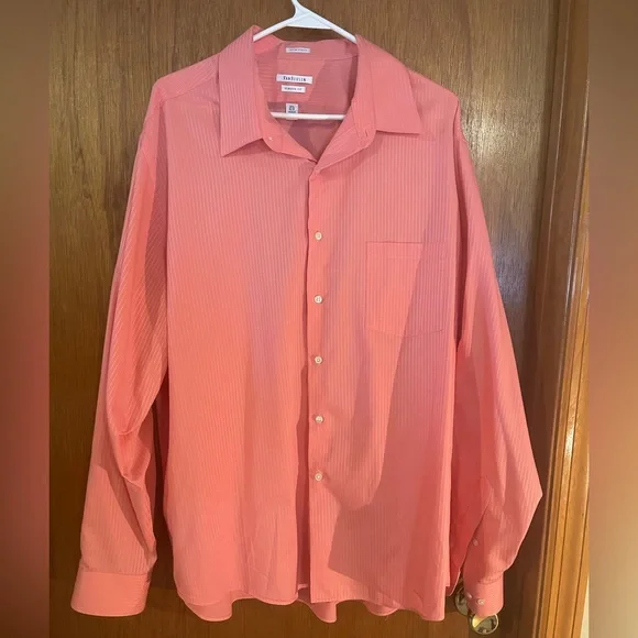 Van Heusen Shirts Mens Van Heusen Satin Stripe Long Sleeve